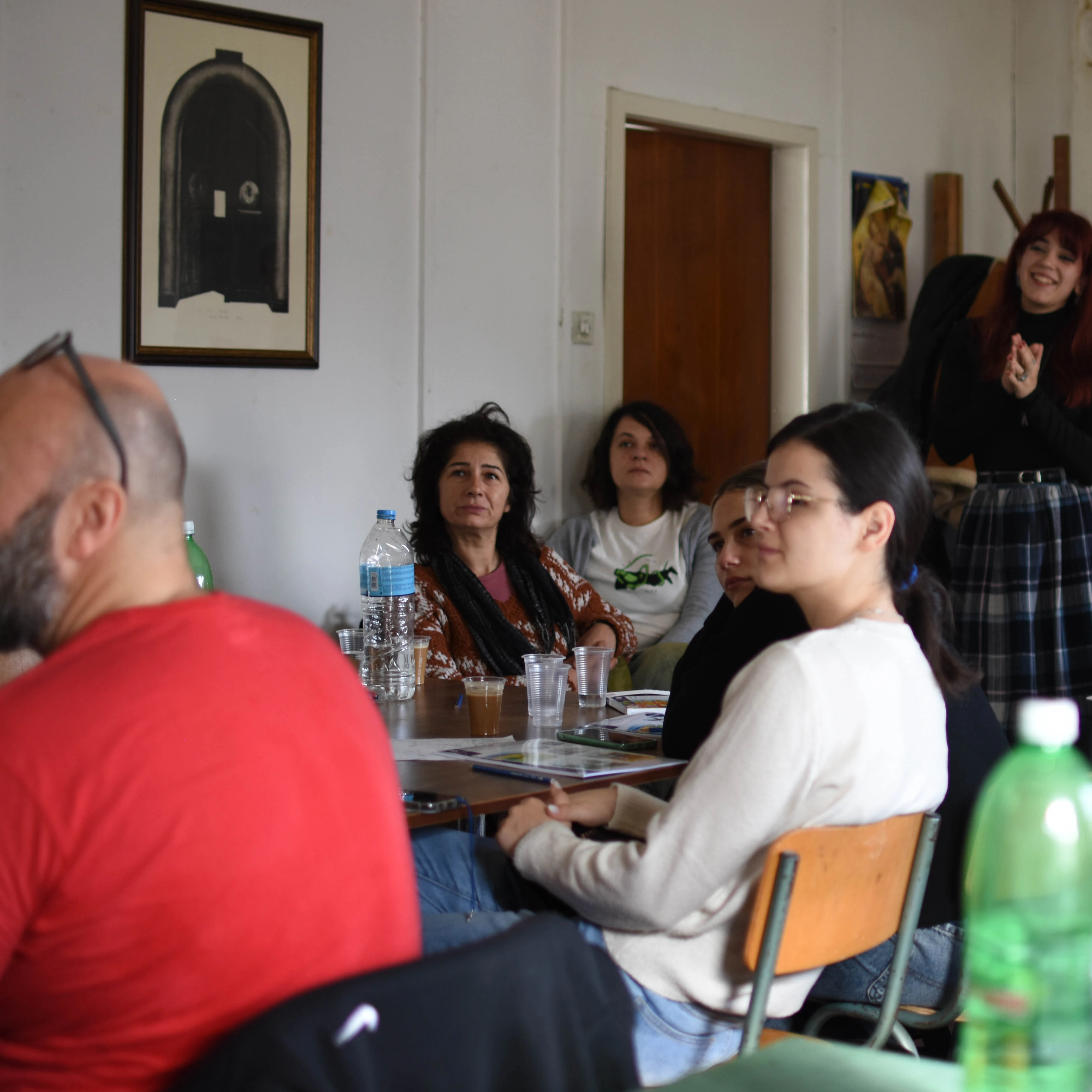 Студенти на работилницата