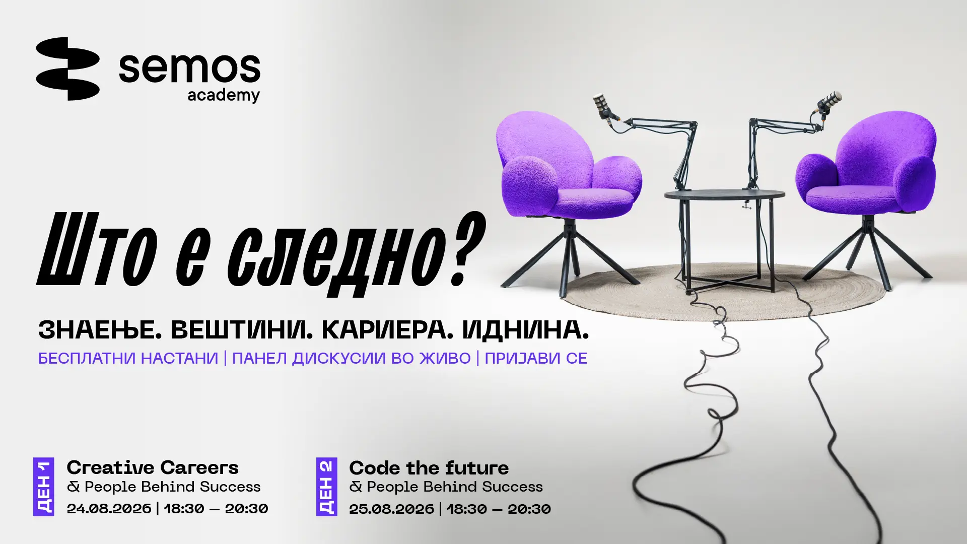 Што е следно? Знаење. Вештини. Кариера. Иднина